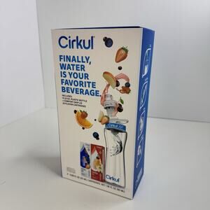 Cirkul 20 oz Plastic Water Bottle Starter Kit w 2 Flavor Cartridges Exp 8/26 NEW